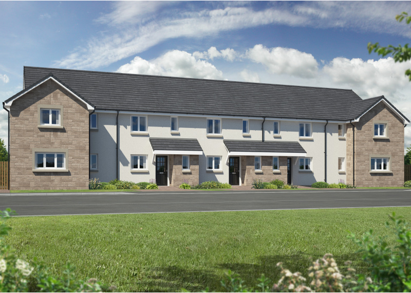 Walker Group | New Homes To Buy In Scotland - Albury mid-terrace - Denholm Albury 5 Block Tranent Area E AS