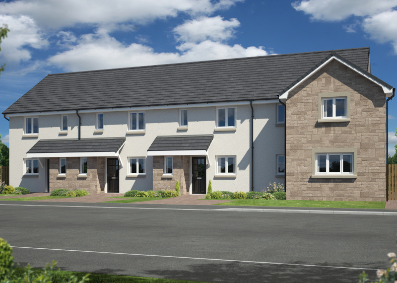Walker Group | New Homes To Buy In Scotland - Albury mid-terrace - Denholm Albury 4 Block Tranent Area E OP