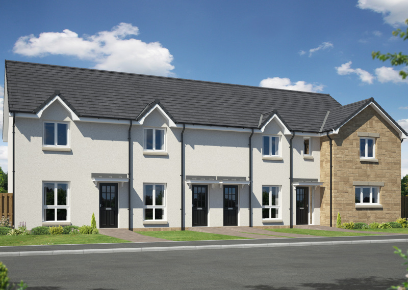 Walker Group | New Homes To Buy In Scotland - Hywood End - Hywood Ormiston 4 Block Dalhousie AS