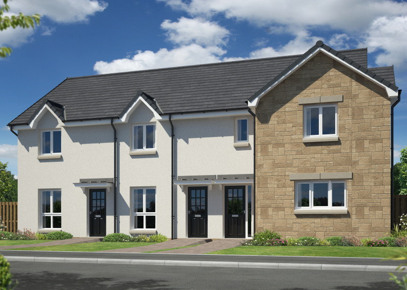 Walker Group | New Homes To Buy In Scotland - Hywood End - Hywood Ormiston 3 Block Dalhousie AS