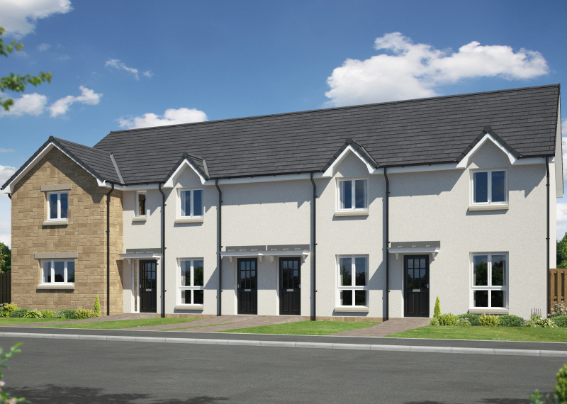 Walker Group | New Homes To Buy In Scotland - Hywood End - Hywood Ormiston 4 Block Dalhousie OPP